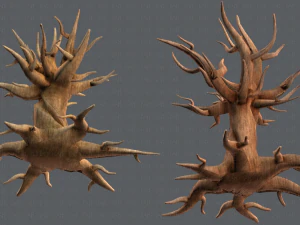 trees cartoon v04 3D Model