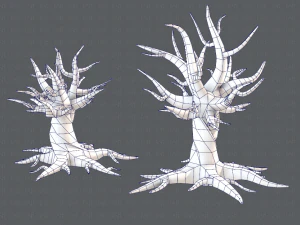 trees cartoon v04 3D Model