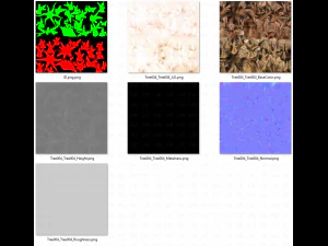 trees cartoon v04 3D Model