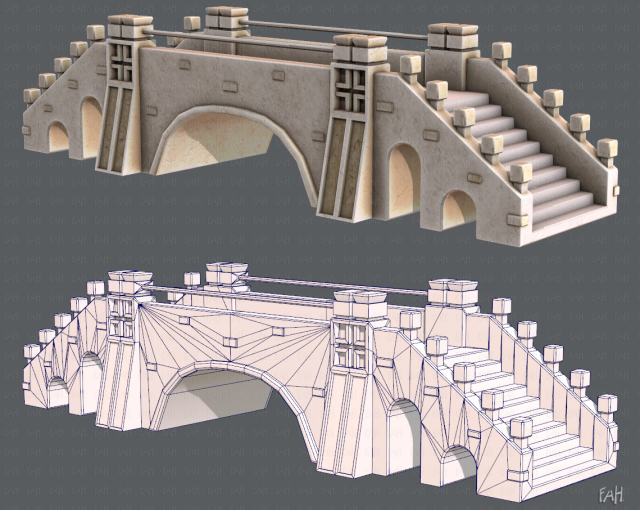 bridge v01 3D 模型 .c4d .max .obj .3ds .fbx .stl .blend 