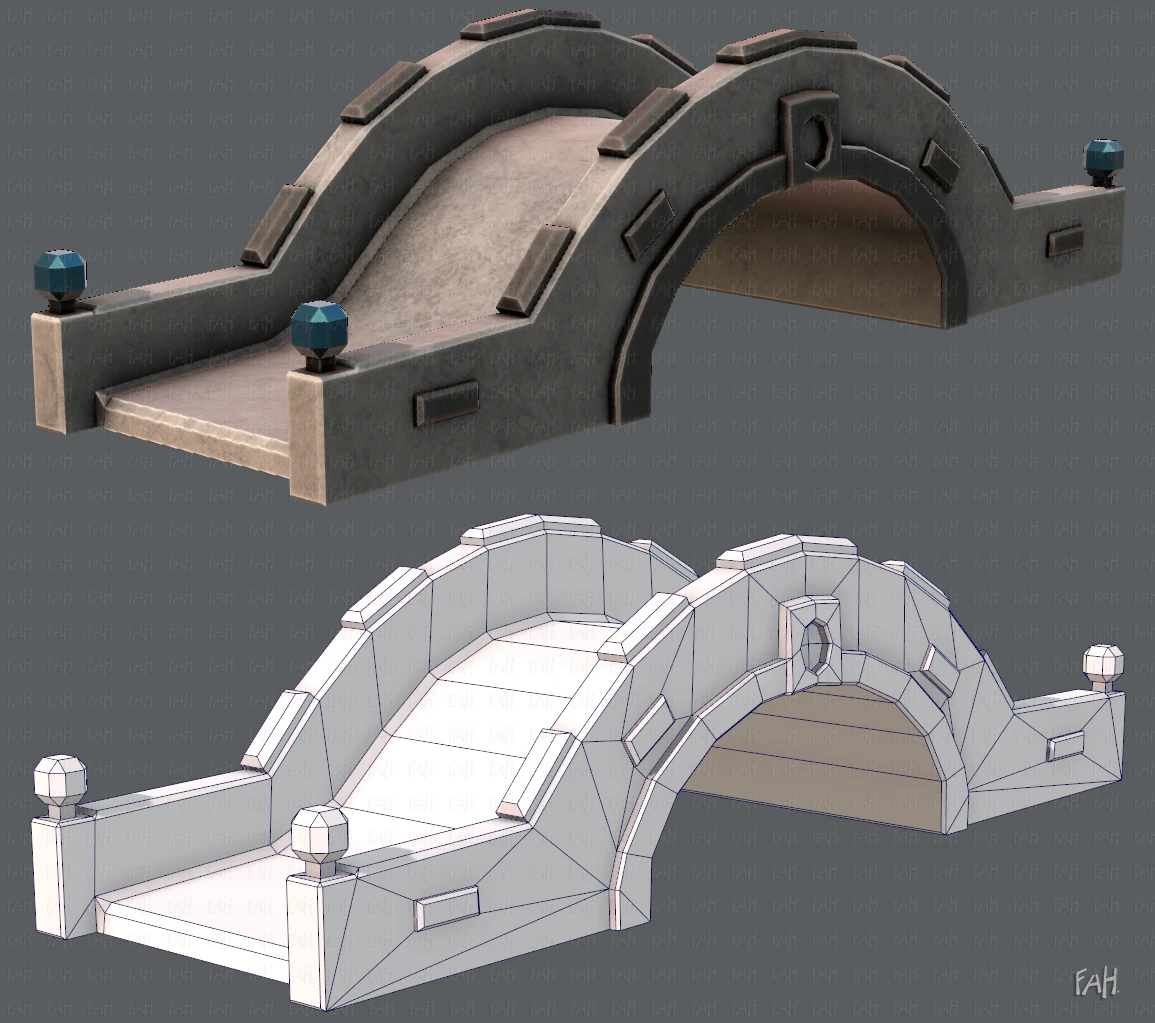 bridge v02 3D Model .c4d .max .obj .3ds .fbx .stl .blend