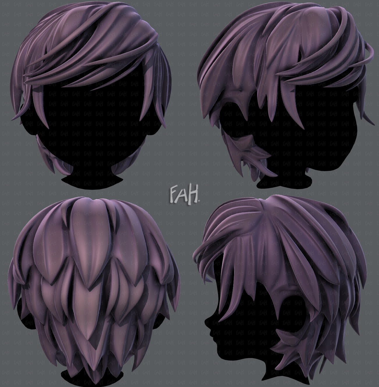 3d Hair Style For Boy V37 3d Model In Other 3dexport Try on the image of a crazy barbarian and perform hair. 3d hair style for boy v37 3d model in other 3dexport
