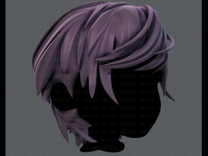 3d hair style for boy v37 3D Model