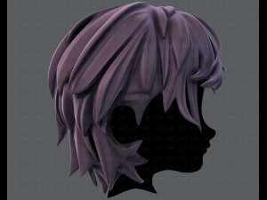 3d hair style for boy v37 3D Model