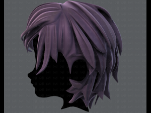 3d hair style for boy v37 3D Model