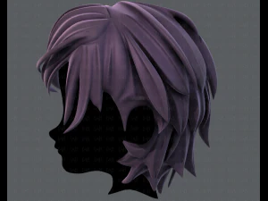 3d hair style for boy v37 3D Model