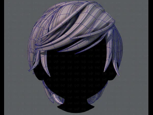 3d hair style for boy v37 3D Model