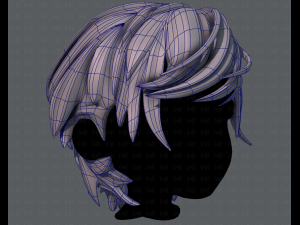3d hair style for boy v37 3D Model