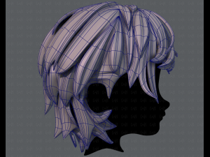 3d hair style for boy v37 3D Model
