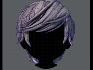 3d hair style for boy v37 3D Model
