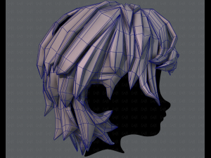 3d hair style for boy v37 3D Model