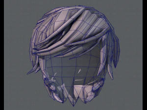3d hair style for boy v37 3D Model