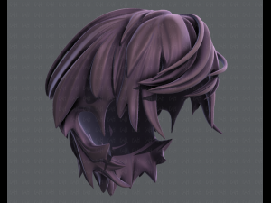 3d hair style for boy v37 3D Model
