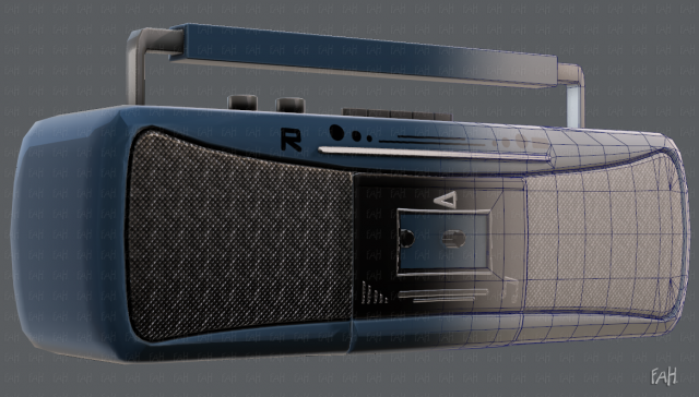 radio v01 3D Model .c4d .max .obj .3ds .fbx .stl .blend 