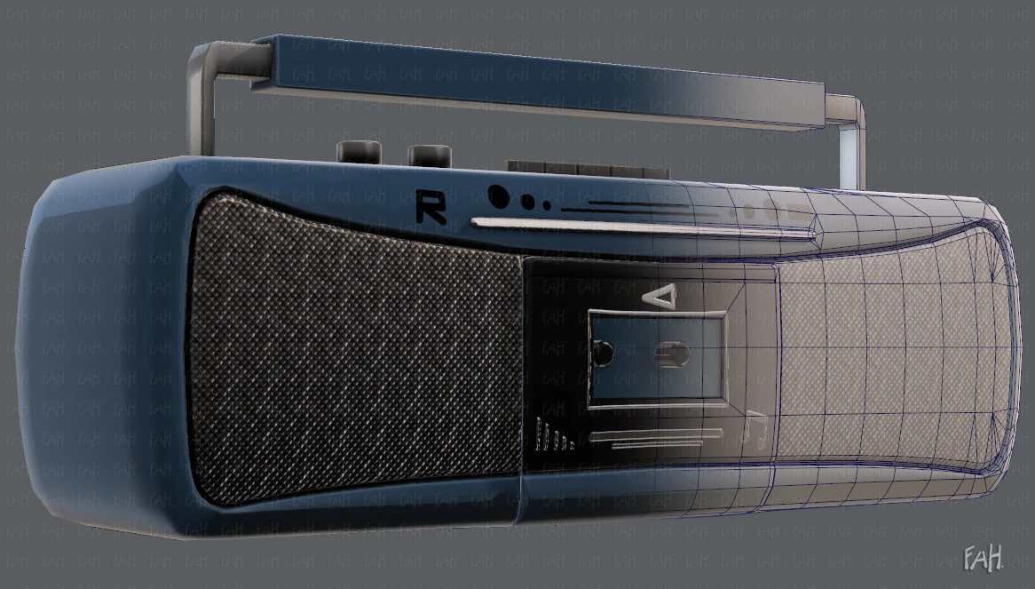 radio v01 3D Model .c4d .max .obj .3ds .fbx .stl .blend