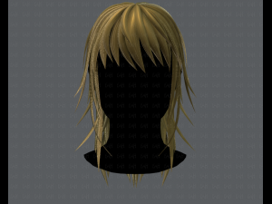 3d hair style for woman typeb v03 Model 3D