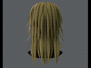 3d hair style for woman typeb v03 Model 3D