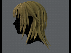 3d hair style for woman typeb v03 Model 3D
