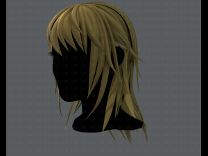 3d hair style for woman typeb v03 Model 3D