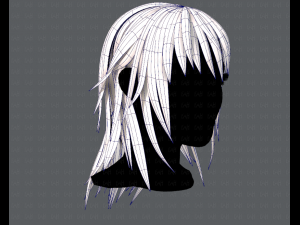 3d hair style for woman typeb v03 Model 3D