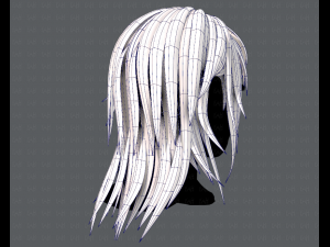 3d hair style for woman typeb v03 Model 3D