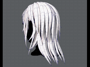 3d hair style for woman typeb v03 Model 3D