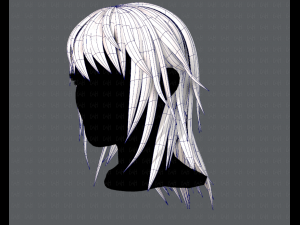 3d hair style for woman typeb v03 Model 3D