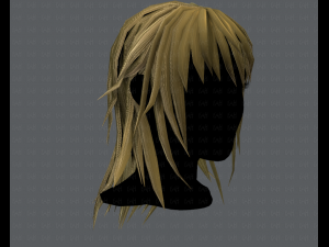 3d hair style for woman typeb v03 Model 3D