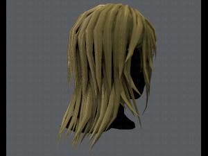 3d hair style for woman typeb v03 Model 3D