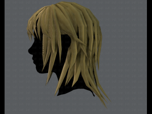 3d hair style for woman typeb v03 Model 3D