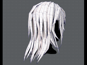 3d hair style for woman typeb v03 Model 3D