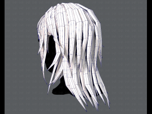 3d hair style for woman typeb v03 Model 3D
