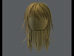3d hair style for woman typeb v03 Model 3D