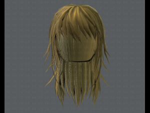 3d hair style for woman typeb v03 Model 3D