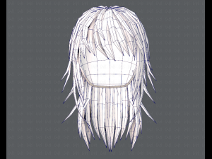 3d hair style for woman typeb v03 Model 3D