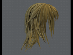 3d hair style for woman typeb v03 Model 3D