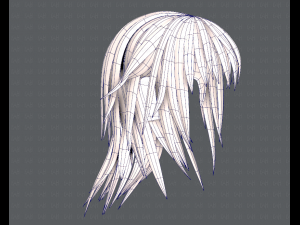 3d hair style for woman typeb v03 Model 3D