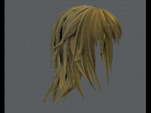 3d hair style for woman typeb v03 Model 3D