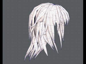 3d hair style for woman typeb v03 Model 3D