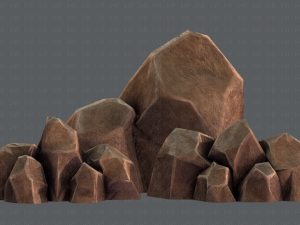 rock v01 Modello 3D
