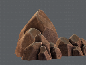 rock v01 Modello 3D
