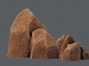 rock v01 Modello 3D