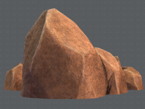 rock v01 Modello 3D
