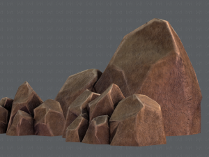 rock v01 Modello 3D
