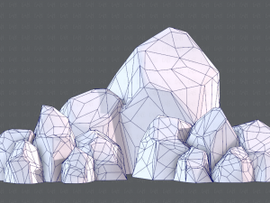 rock v01 Modello 3D