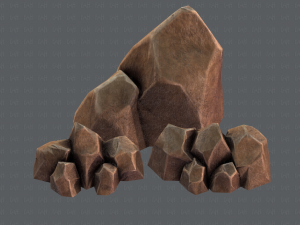 rock v01 Modello 3D