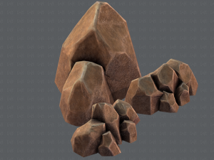 rock v01 Modello 3D