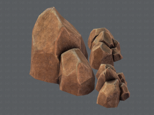 rock v01 Modello 3D