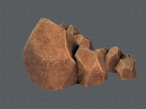 rock v01 Modello 3D