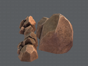 rock v01 Modello 3D